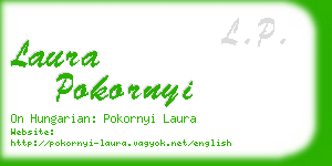 laura pokornyi business card